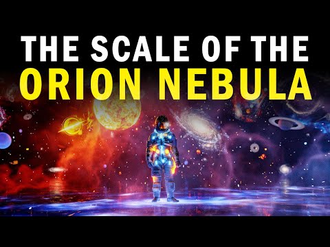 The Orion Nebula vs The Sun: Scale of the Universe